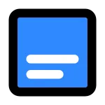 Align Text Bottom One SVG Icon